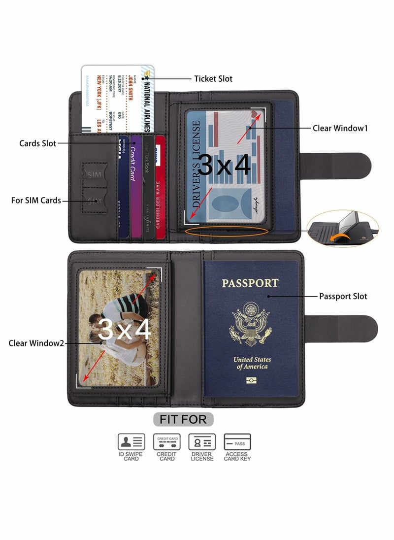 Excefore - Passport Holder Card Slots, Creative Aircraft Certificate Storage Bag - Image 1