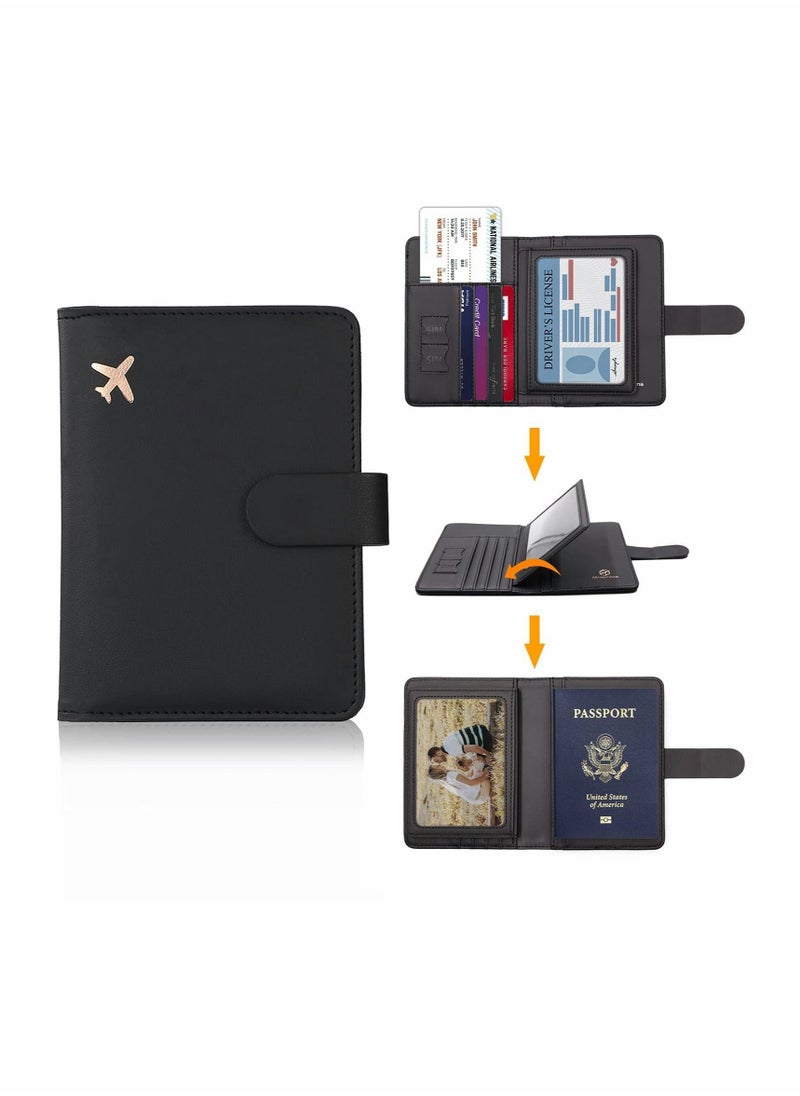 Excefore - Passport Holder Card Slots, Creative Aircraft Certificate Storage Bag - Image 1