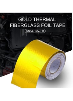 GUDOO Heat Shield Tape Cool Tapes Aluminum Foil Heat Reflective Adhesive Heat Shield Thermal Barrier Foil Tape Self-Adhesive Heat Resistant Tape for Hose and Auto Use 5cm x 10m  - Image 2