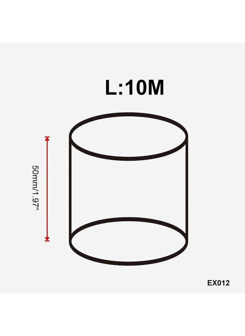 Heat Shield Tape Cool Tapes Aluminum Foil Heat Reflective Adhesive Heat Shield Thermal Barrier Foil Tape Self-Adhesive Heat Resistant Tape for Hose and Auto Use 5cm x 10m