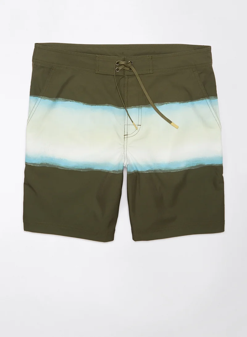 امريكان ايجل Printed Ombre Flex 8" Classic Board Drawstring Shorts