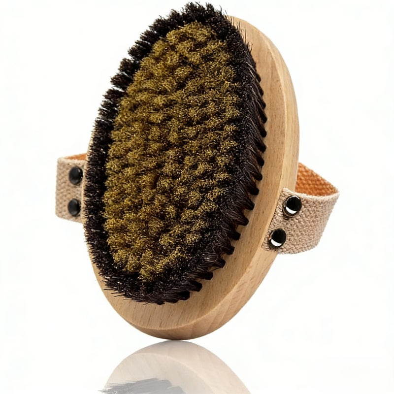 Copper body dry brush, revitalize skin, smooth skin, relieve stress - Image 1