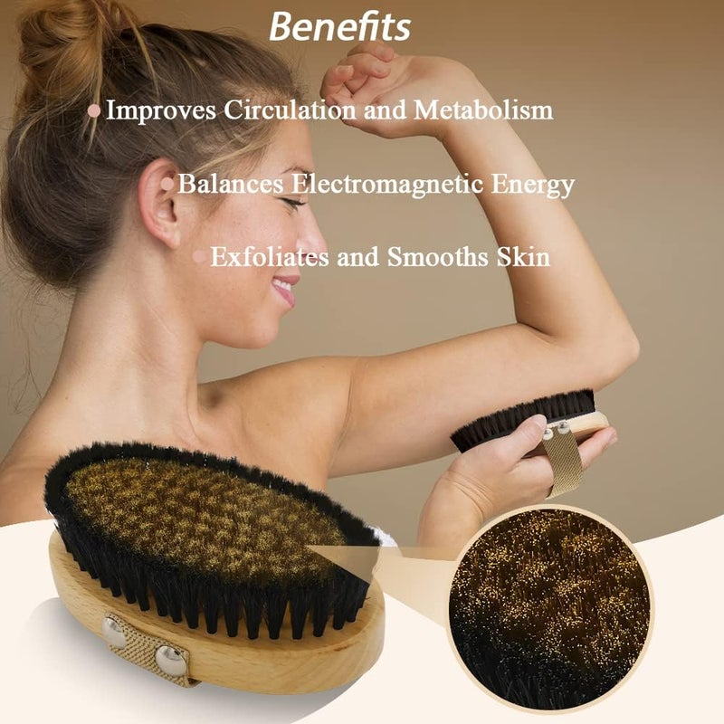 Copper body dry brush, revitalize skin, smooth skin, relieve stress - Image 4