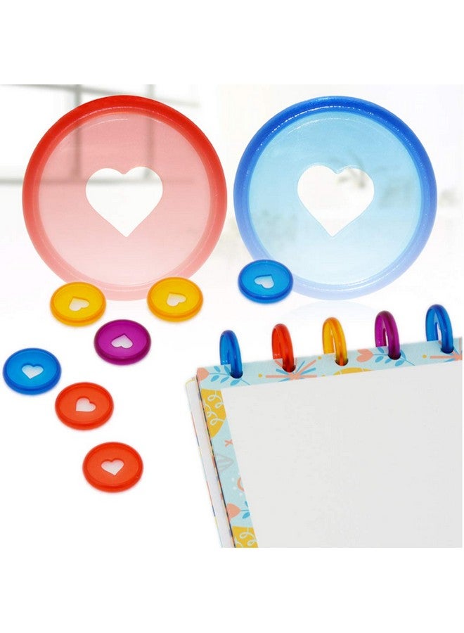 Haploon 100 Pieces 1 Inches Mini Plastic Book Binding Discs,25 Colors Binding Ring Discs Expansion Discs Mushroom Hole Loose Leaf Ring Round Binding Mini Disc Buckle Hoop For Diy Notebooks Planners - Image 4