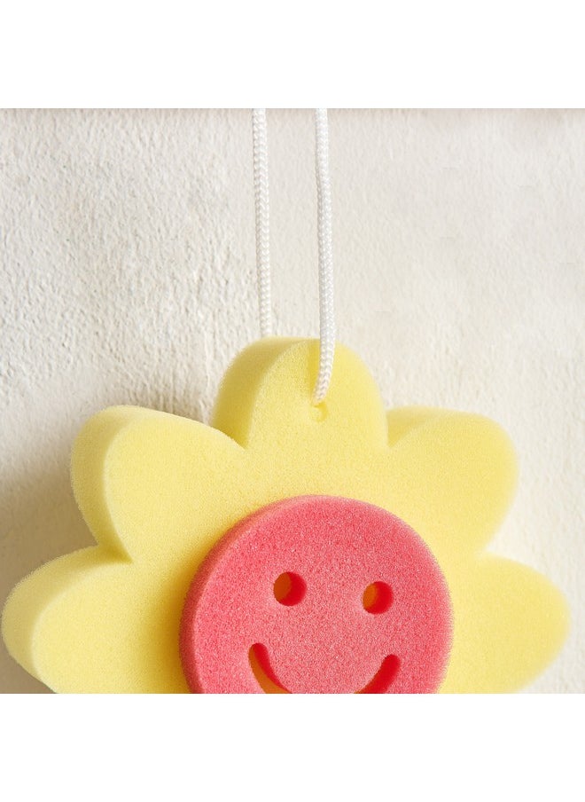 Home Box Sunflower Bath Sponge 13.5 x 13.5 x 3 cm  - Image 2