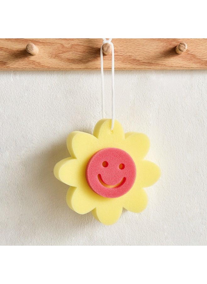 Home Box Sunflower Bath Sponge 13.5 x 13.5 x 3 cm  - Image 1