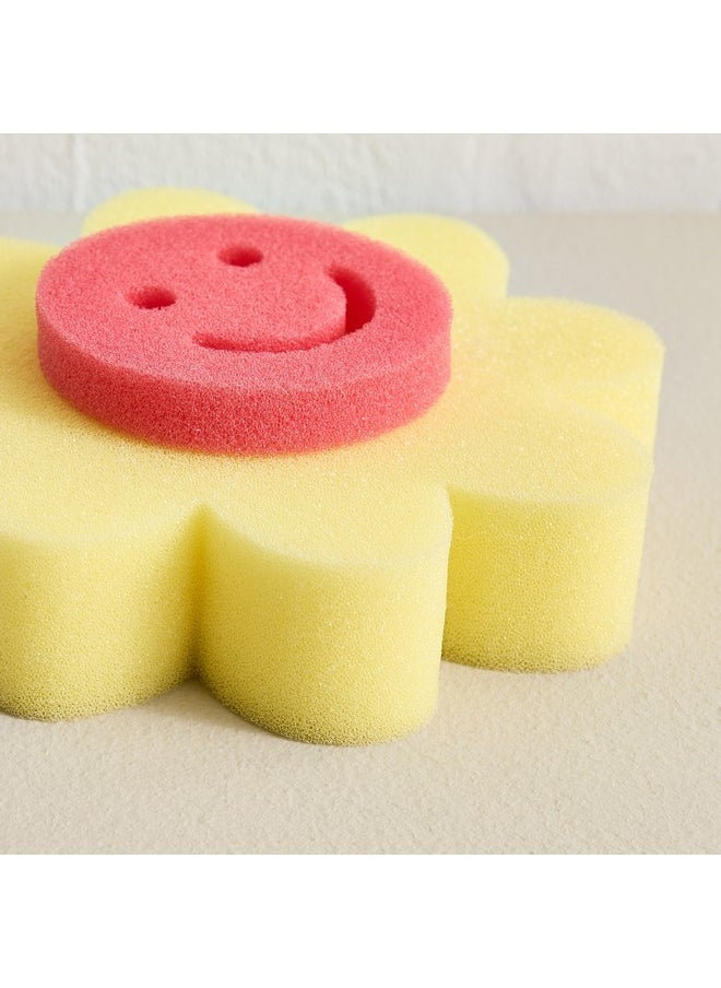 Home Box Sunflower Bath Sponge 13.5 x 13.5 x 3 cm  - Image 3