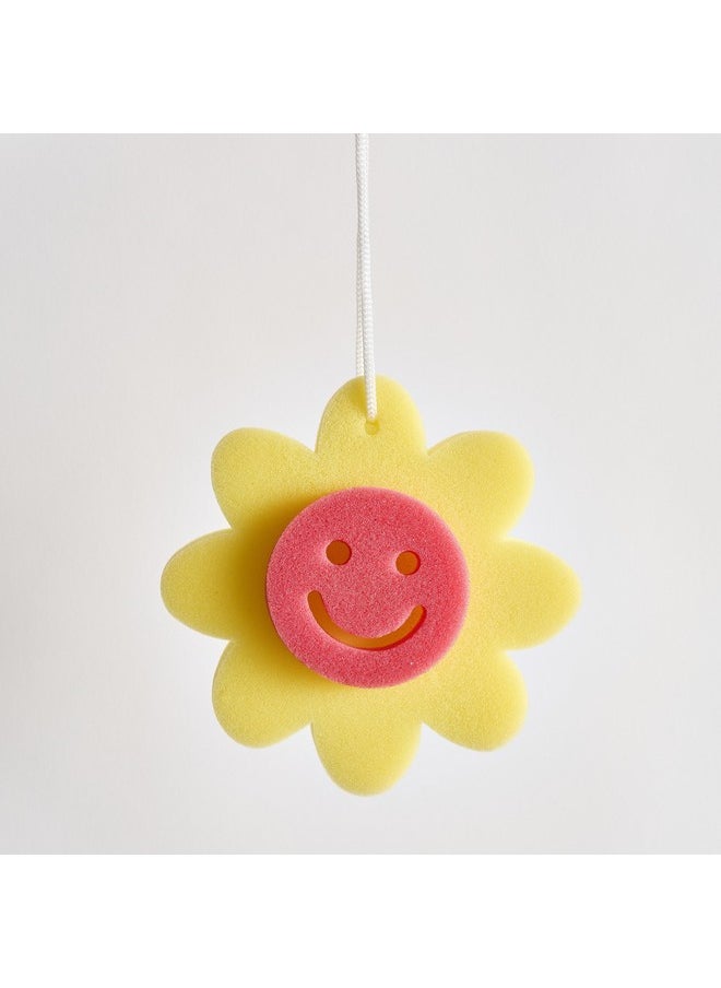 Home Box Sunflower Bath Sponge 13.5 x 13.5 x 3 cm  - Image 5