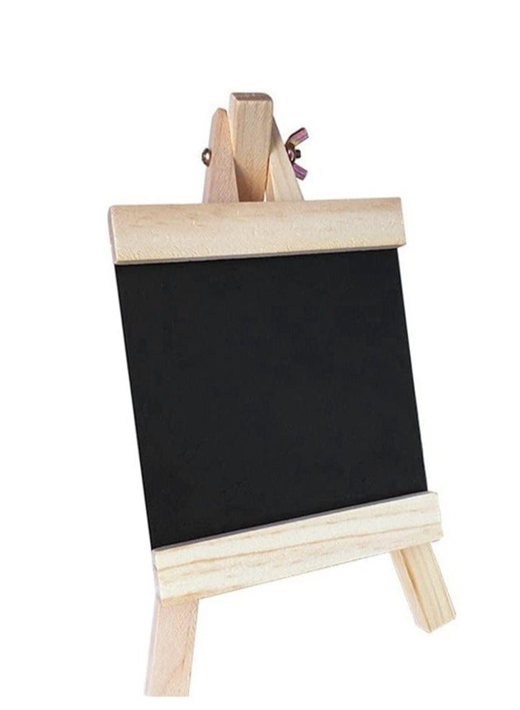 Generic Chalkboard Small Black Board 16x29 cm Tabletop Notice Board with Wooden Stand  - Image 3