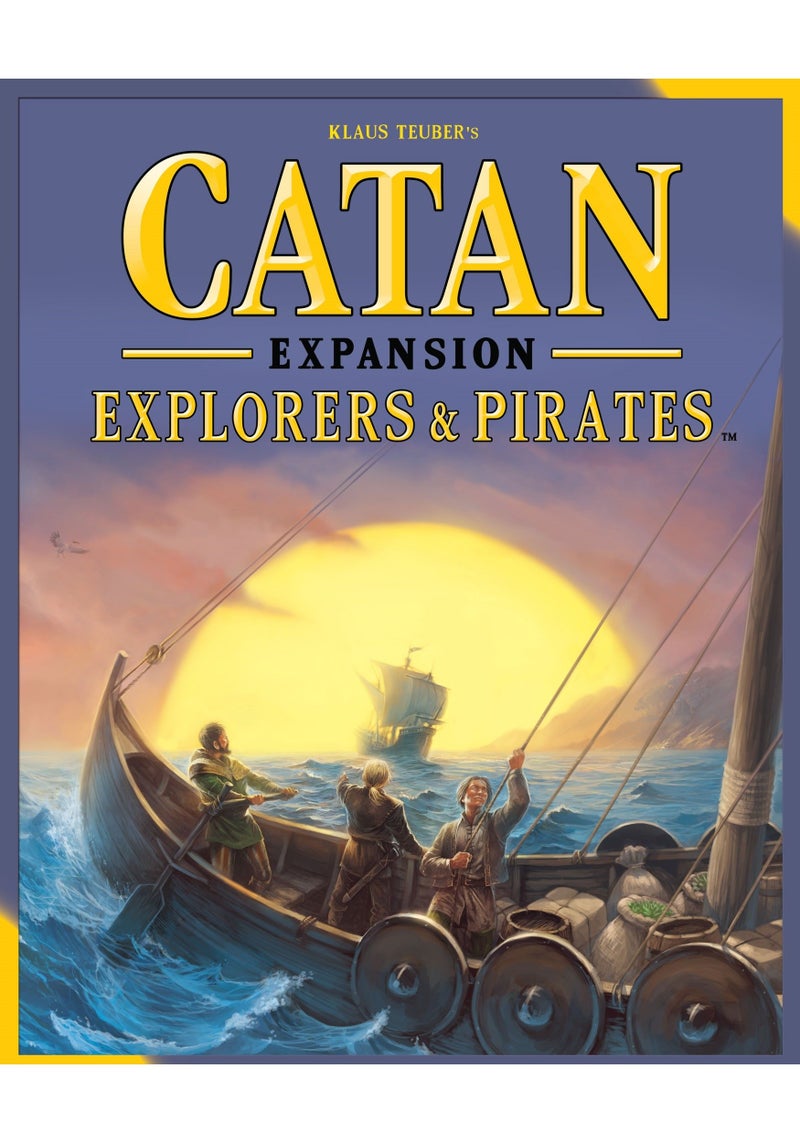 CATAN Explorers & Pirates Board Game Expansion - Set Sail on Epic Adventures! Strategy Game, Family Game for Kids and Adults, Ages 12+, 3-4 Players, 90 Minute Playtime, Made by CATAN Studio - Image 1