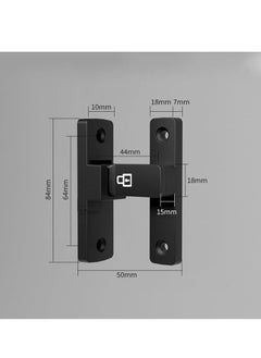 Captaintech Luminous Black Sliding Bolt Locks, Flip Door Locks,Wardrobe Door Locks,Heavy Duty Gate Latch Clasp Lock(Glow Black)  - Image 2