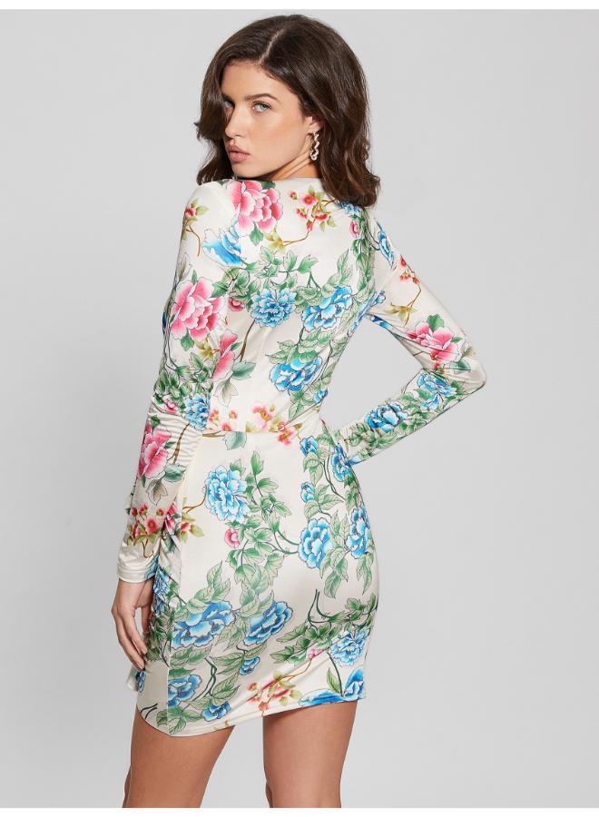 جس فستان قصير بطبعة زهور - Image 2
