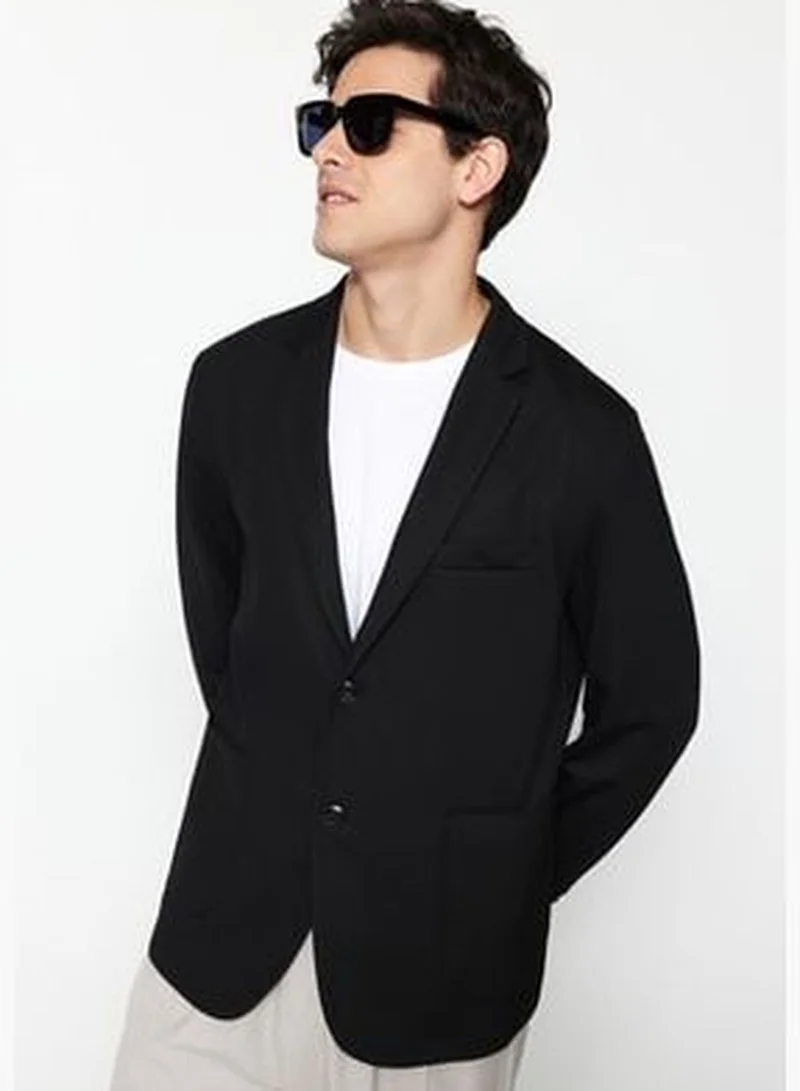 trendyol Black Men's Slim Fit Double Pocketed Blazer