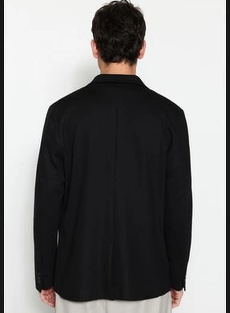trendyol Black Men's Slim Fit Double Pocketed Blazer
