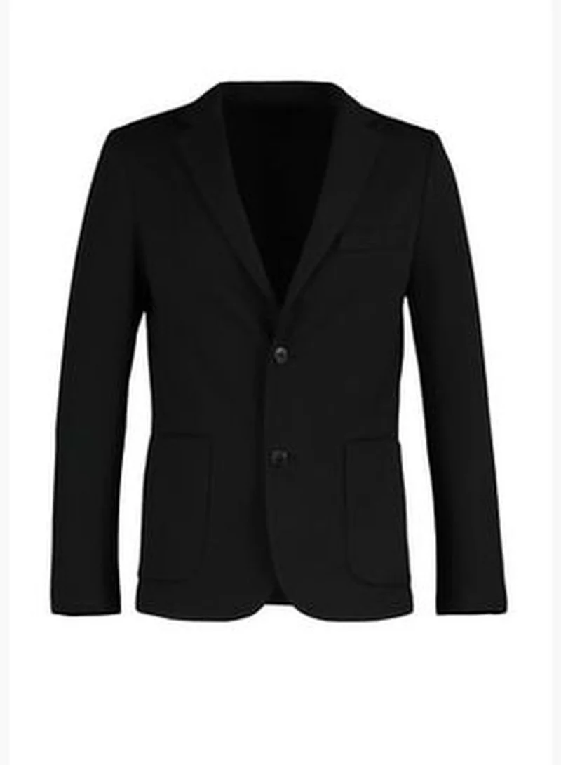 trendyol Black Men's Slim Fit Double Pocketed Blazer