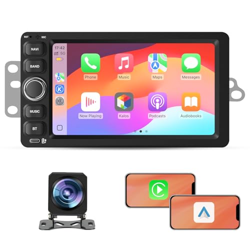 Junsun 4Core 64GB Car Radio Stereo for Chevy Chevrolet Silverado GMC SSR Tahoe 2003-2006,GMC Siera Yukon 2003-2006,Hummer H2 2003-2007 with Android 13 Wireless CarPlay Android Auto Backup Camera - Image 1