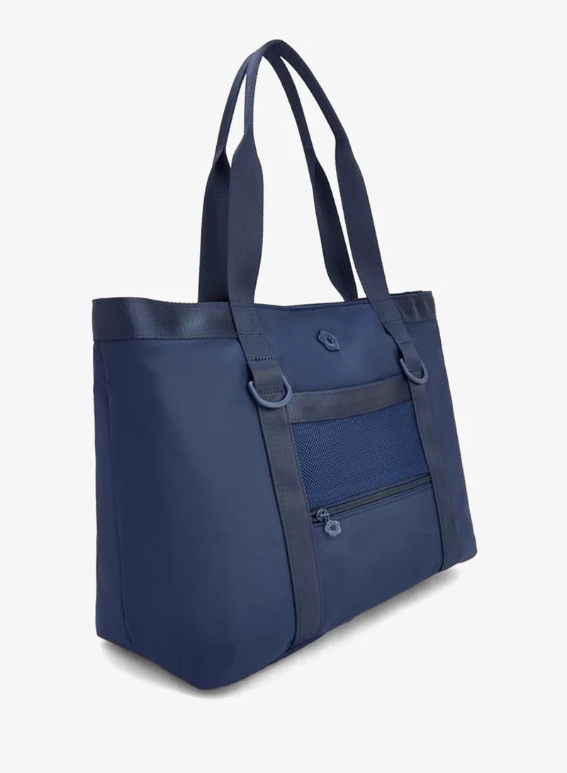 Missy Solid School Tote Bag With Zip Closure - 34x14x26 CM