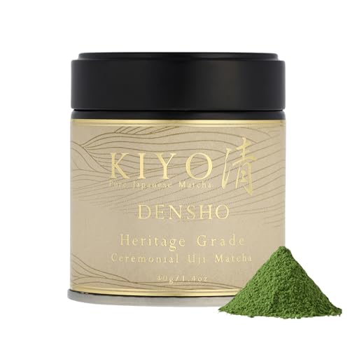Kiyo Matcha Heritage Grade Densho Ceremonial Uji Matcha  Pure Japanese First Harvest Ceremonial Grade Matcha Green Tea Powder from Uji Japan 40g141oz - Image 1