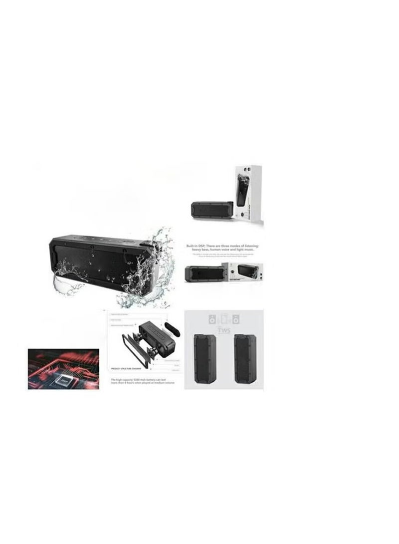 Lenyes S108 Portable 40W Waterproof Bluetooth Speaker – IPX7 Outdoor HiFi Sound - Image 3