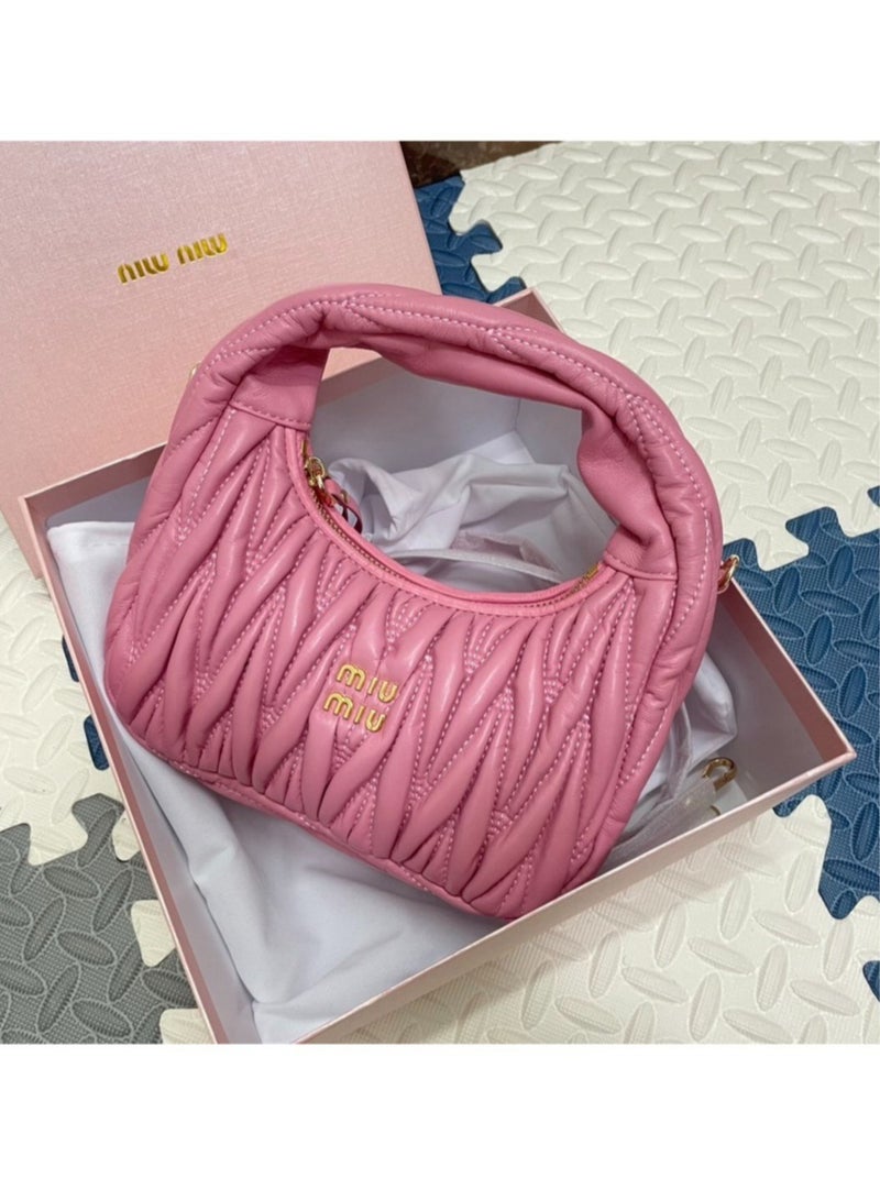 Miu Miu Pleated Cross-body Shoulder Bag Handbag 20*14.5*6cm - Image 2