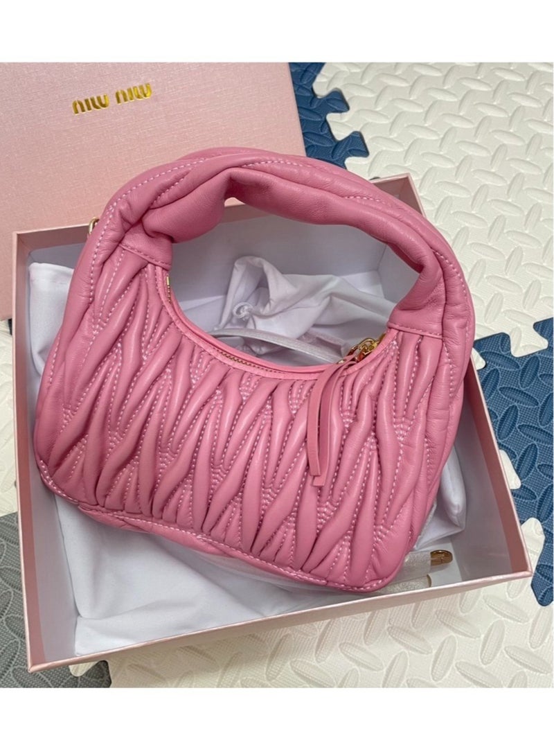 Miu Miu Pleated Cross-body Shoulder Bag Handbag 20*14.5*6cm - Image 3