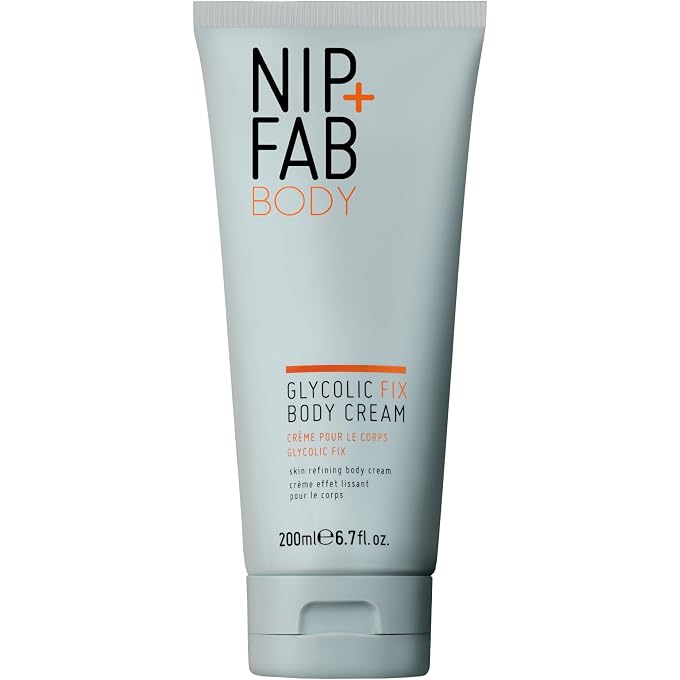 NIP+FAB Glycolic Fix Body Cream | 200 ml | Exfoliating the Skin | Vegan, Cruelty Free, Sulphate Free - Image 1
