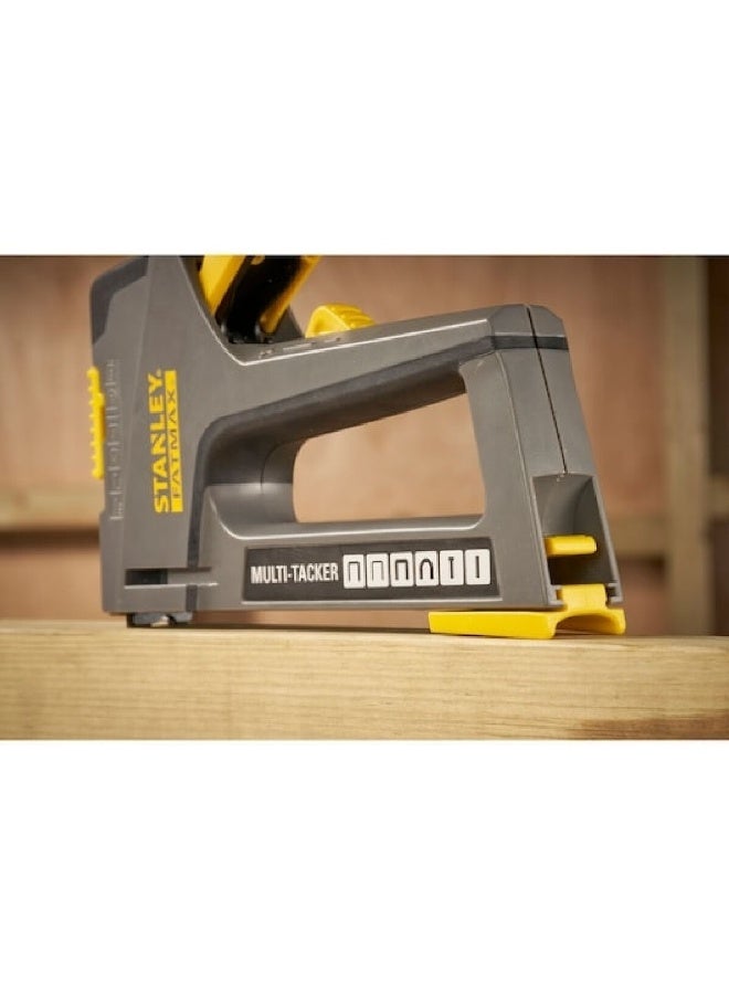 Stanley Fatmax 6-in-1 Heavy Duty Multi Tacker with Staples Grey and Yellow 16.4 x 3.5 x 18.7 cm FMHT6-70868 - Image 4