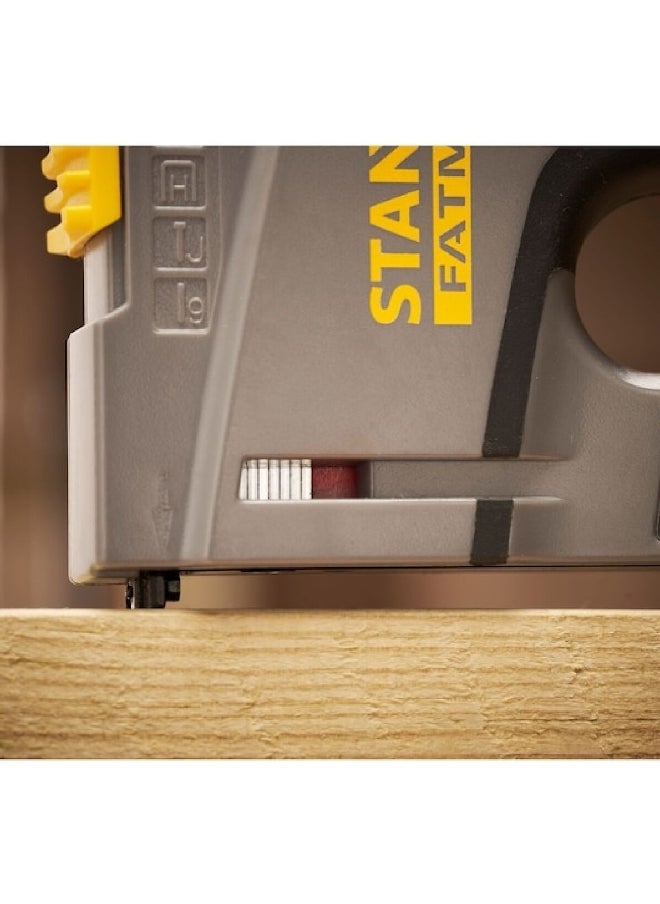 Stanley - Fatmax 6-in-1 Heavy Duty Multi Tacker with Staples Grey and Yellow 16.4 x 3.5 x 18.7 cm FMHT6-70868 - Image 1