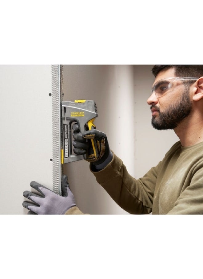 Stanley - Fatmax 6-in-1 Heavy Duty Multi Tacker with Staples Grey and Yellow 16.4 x 3.5 x 18.7 cm FMHT6-70868 - Image 1