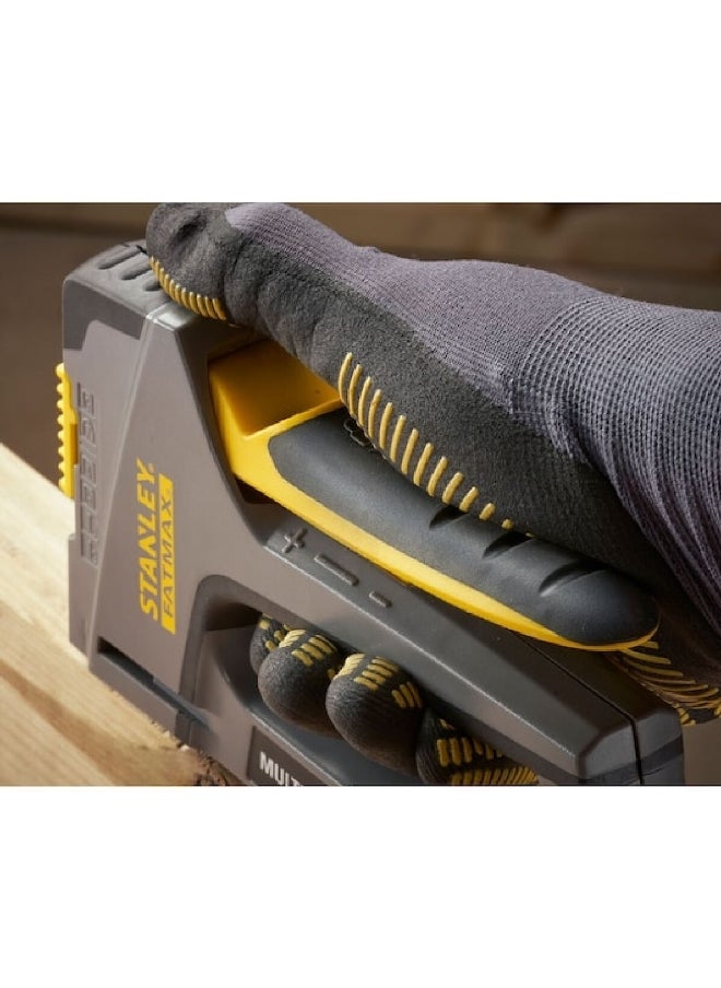 Stanley - Fatmax 6-in-1 Heavy Duty Multi Tacker with Staples Grey and Yellow 16.4 x 3.5 x 18.7 cm FMHT6-70868 - Image 1