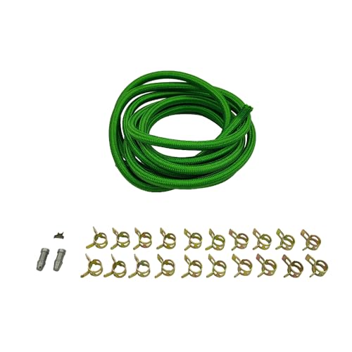 Lskioer Premium Diesel Fuel Injector Return Line Kit Fits for GM 62 L 65 L Engine Replaces U19001VT GM19001VT include 6ft fuel line 2 plugs 20 clamps - Image 3