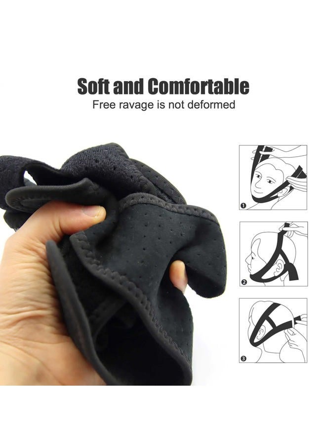 Gihunk Chin Strap - Anti Snoring Chin Strap, Breathable Comfortable Cpap Chin Straps for Men and Women, Grey - Image 4