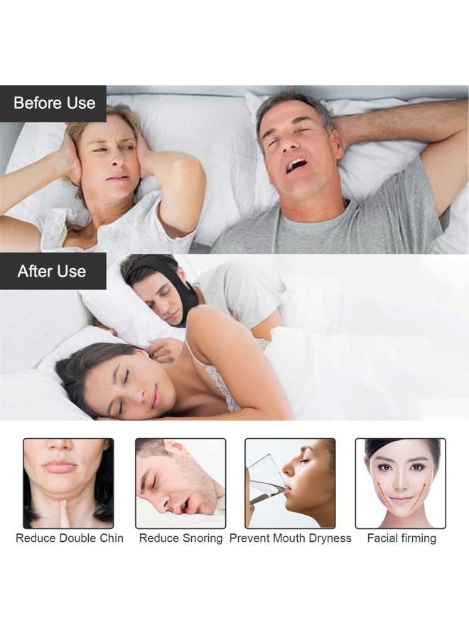 Gihunk Chin Strap - Anti Snoring Chin Strap, Breathable Comfortable Cpap Chin Straps for Men and Women, Grey - Image 5