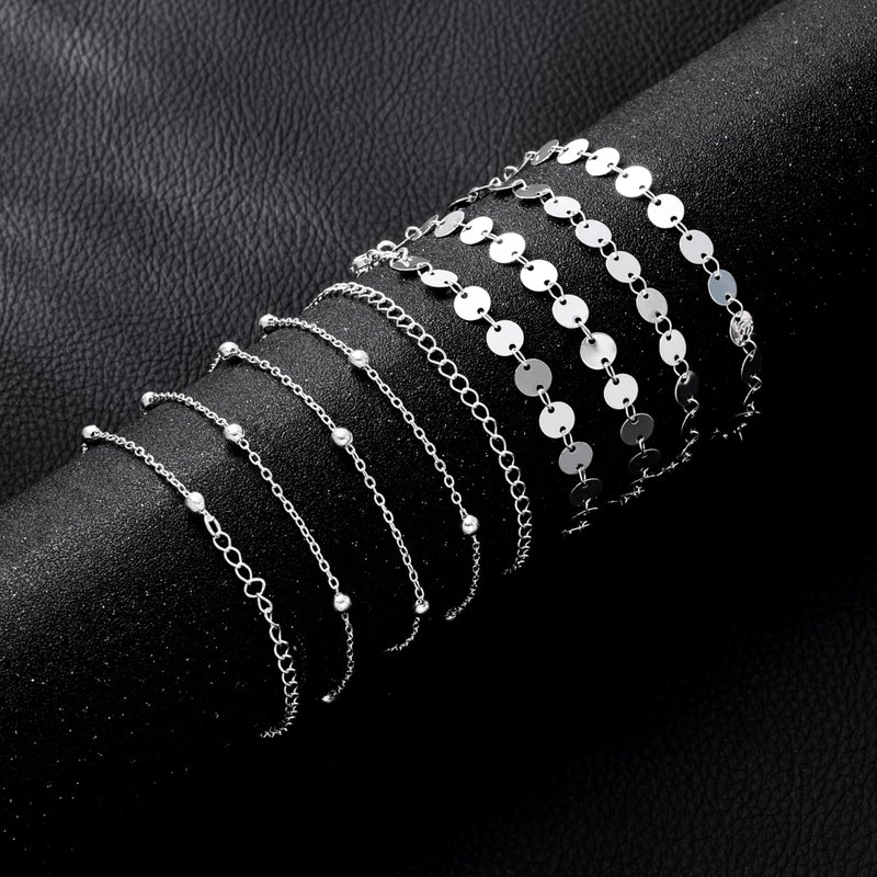 CHESKY Silver Waist Chain for Women Trendy, 2Pcs Layered Belly Chain Belt Adjustable Waterproof Beach Satellite Coin Chain Hypoallergenic Summer Body Chain Jewelry for Women Gifts - Image 5