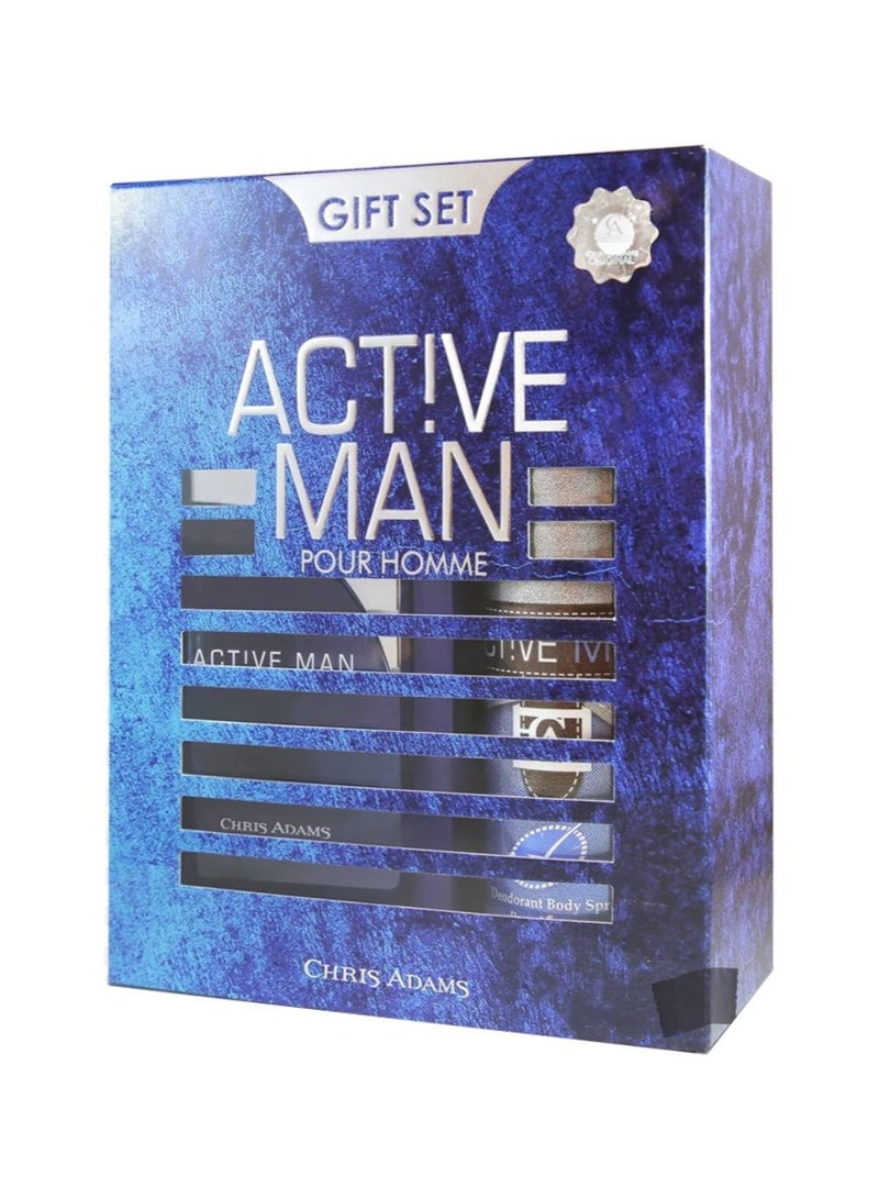 chris adams Active Man Gift Set 100 ML Spray and 200 ML Deo - Image 4