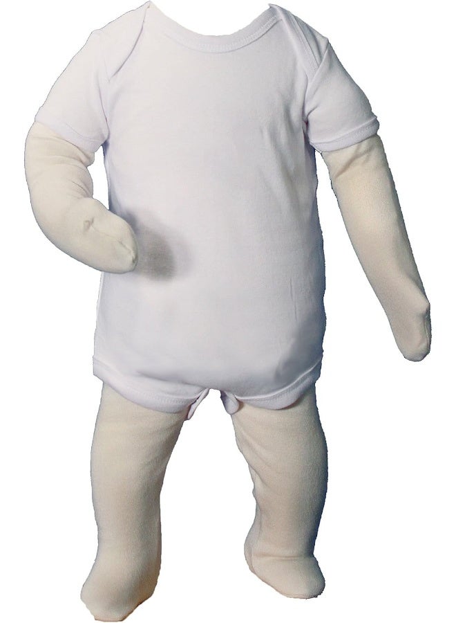 Little Things Mean A Lot Little Things Mean A Lot Cotton Knit Christening Onesie  - Image 2