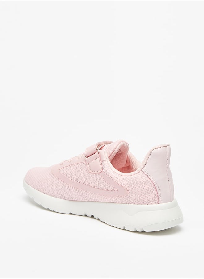 Oaklan by Shoexpress - Girl's Textured Sports Shoes With Hook And Loop Closure - Image 1