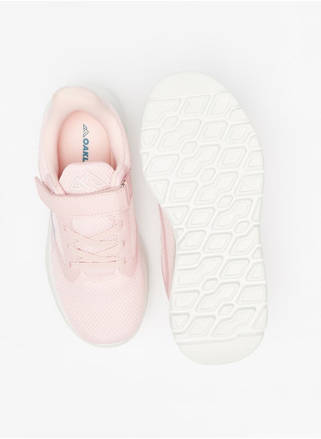 Oaklan by Shoexpress - Girl's Textured Sports Shoes With Hook And Loop Closure - Image 1