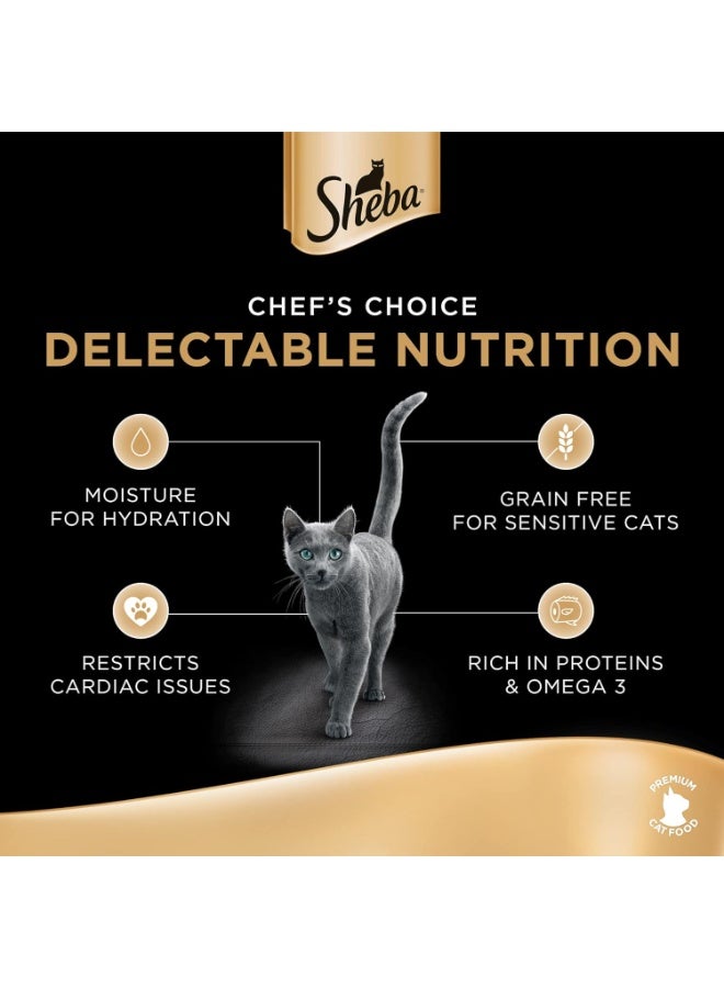 Sheba Tuna and Salmon in Gravy Wet Cat Food 85g x 6 Cans High Protein Moisture Rich Premium Cat Meal - Image 3