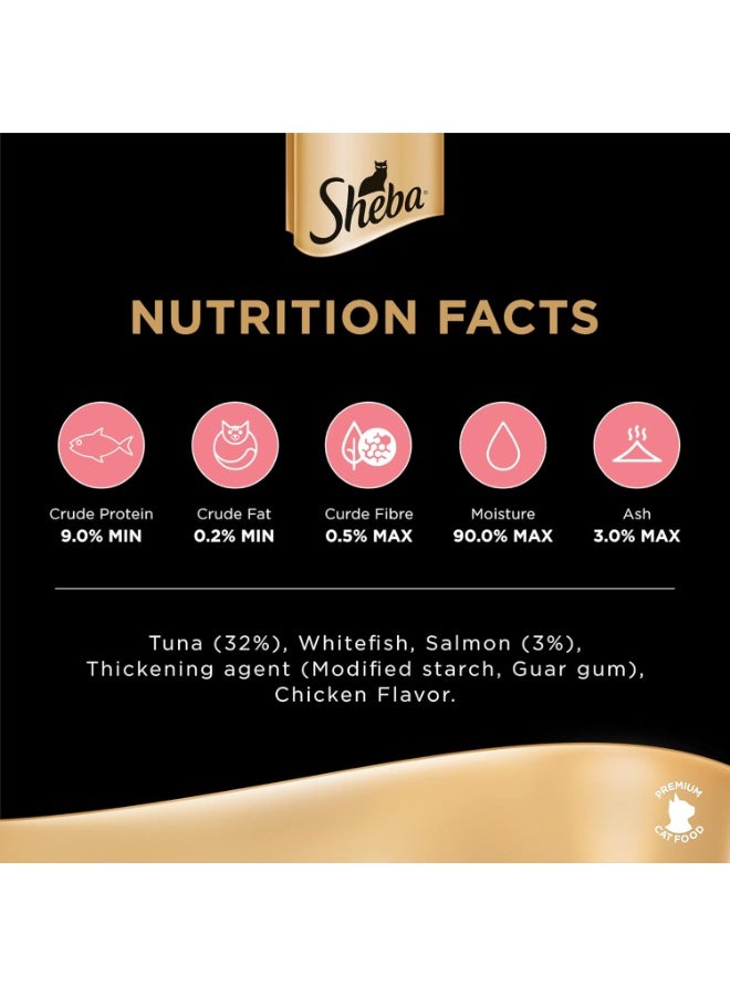 Sheba Tuna and Salmon in Gravy Wet Cat Food 85g x 6 Cans High Protein Moisture Rich Premium Cat Meal - Image 4