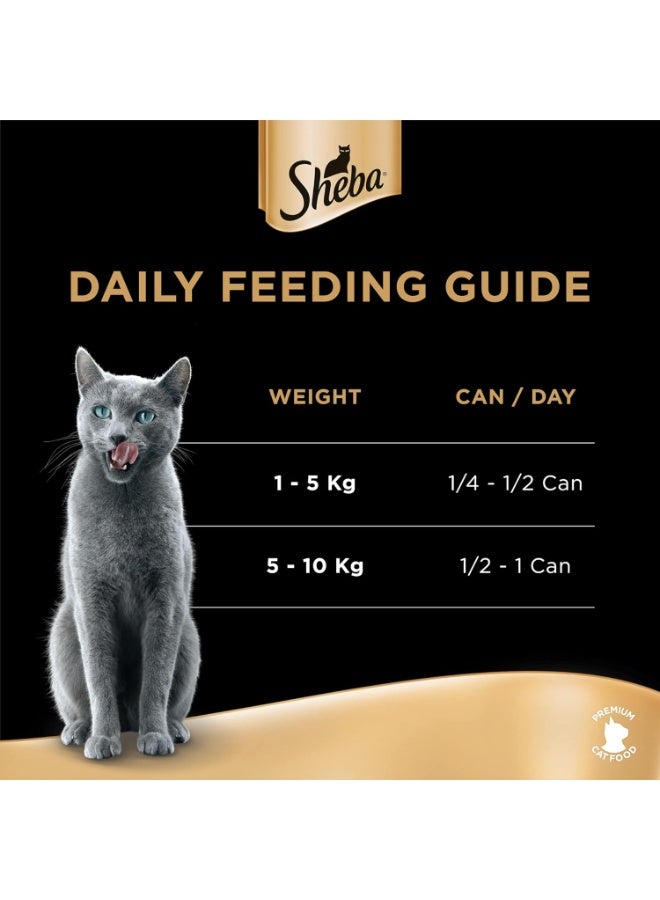 Sheba Tuna and Salmon in Gravy Wet Cat Food 85g x 6 Cans High Protein Moisture Rich Premium Cat Meal - Image 5