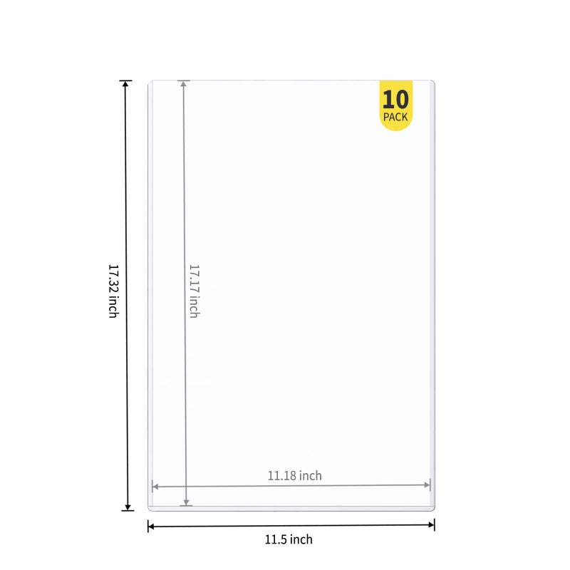Prilino 10-Pack 11 x 17 Inch Art-Print-Toploaders - Premium Art Print Topload Holders, Crystal Clear Art Print Top loaders, Hard Plastic Sheet Protectors for Photographs, Lithographs, Artworks, Collectibles - Image 2