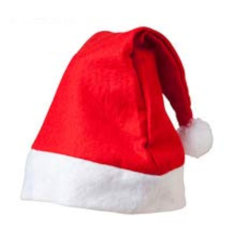 Evisha 15 Pcs Christmas Caps Santa Caps Charistmas caps For Tree Decoration XMass Caps Hats Santa Caps Santa Claus Caps - Image 1