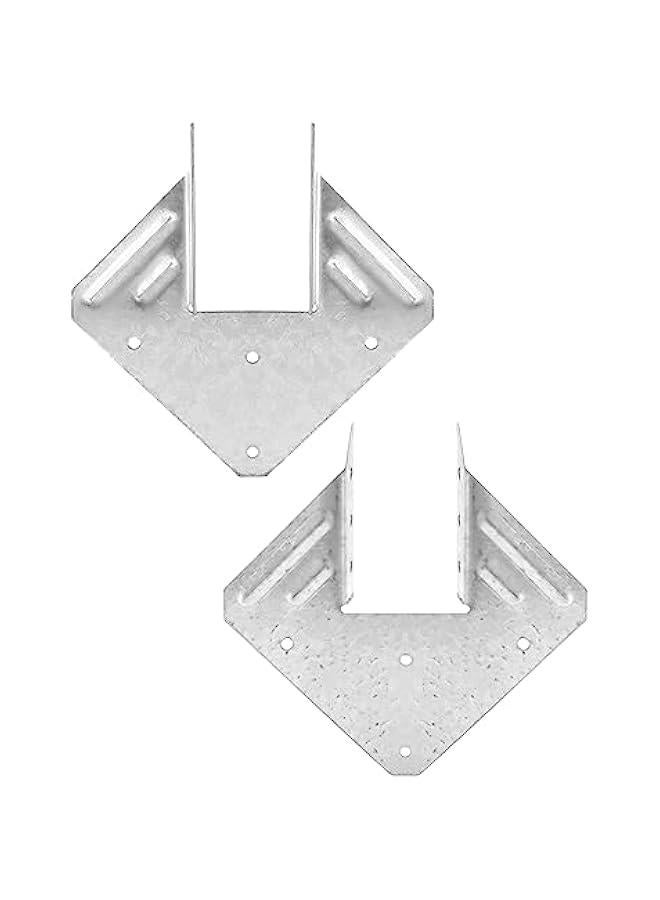 Arabest Galvanized 18-Gauge Hurricane Tie, 20 Pack Steel Connector for Roofing Trusses Wood Timber, Resist High Wind/ Earthquake Forces  - Image 2
