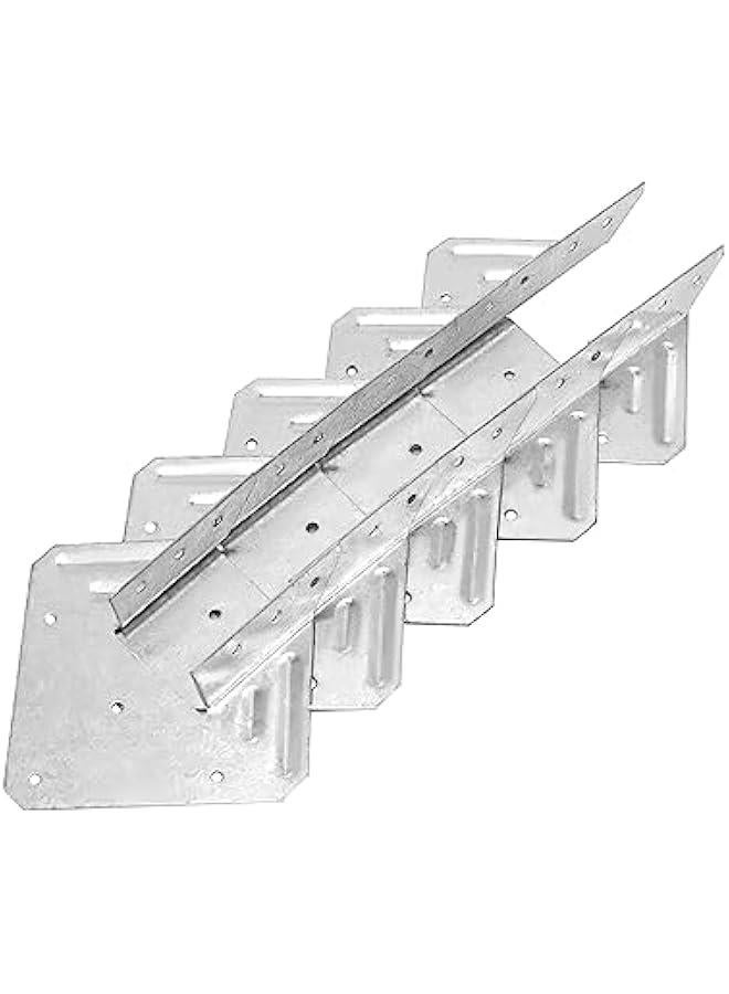 Arabest Galvanized 18-Gauge Hurricane Tie, 20 Pack Steel Connector for Roofing Trusses Wood Timber, Resist High Wind/ Earthquake Forces  - Image 3