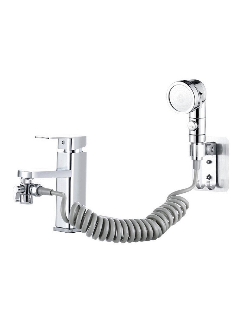 Generic External Shower Head for Washbasin Shower Head with Hose and Stand for Hair Washing or Cleaning Sink and Bidet  - Image 1