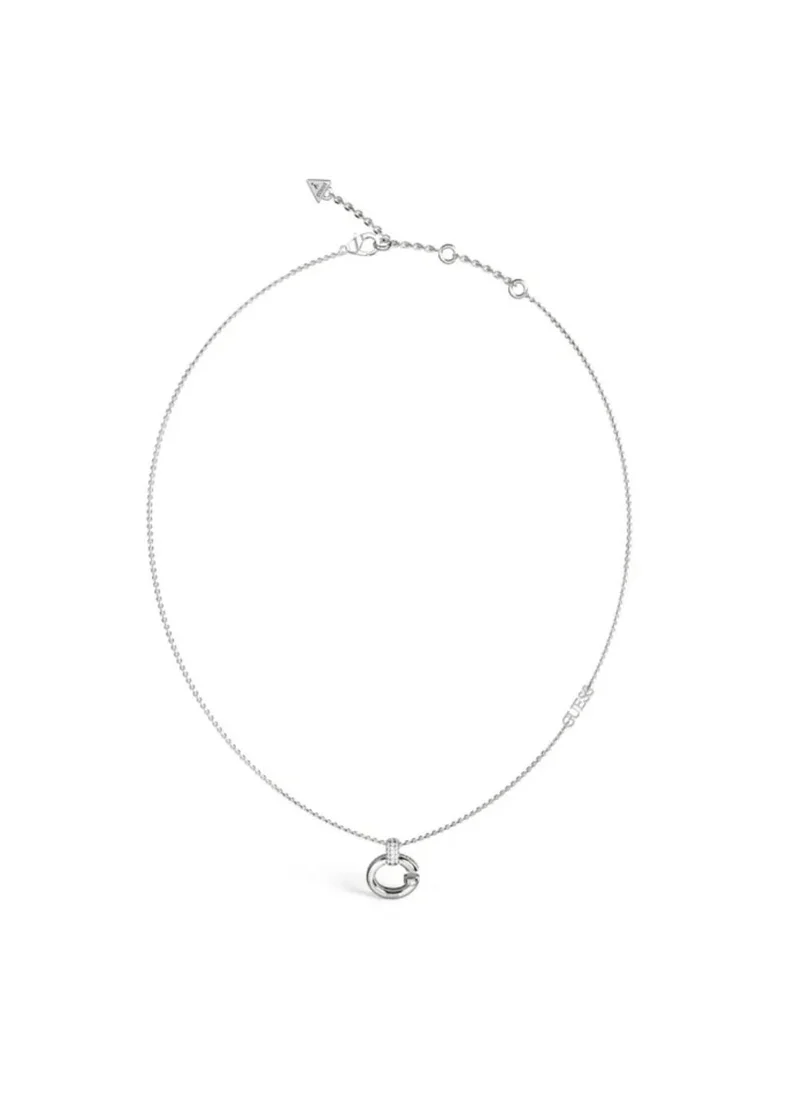 جس Pendent Drop Detail Long Necklace