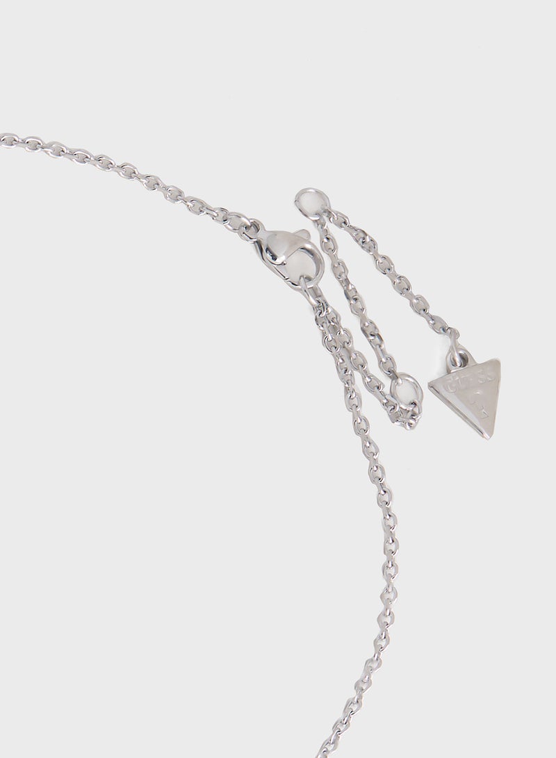 GUESS Pendent Drop Detail Long Necklace  - Image 3