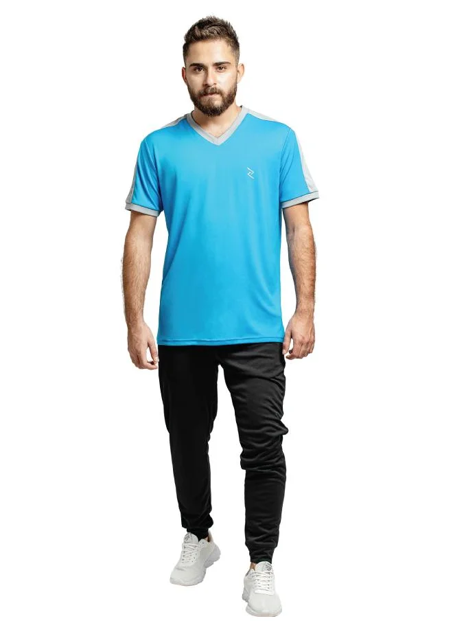 زيسي Men's V-Neck Short-Sleeve T-Shirt
