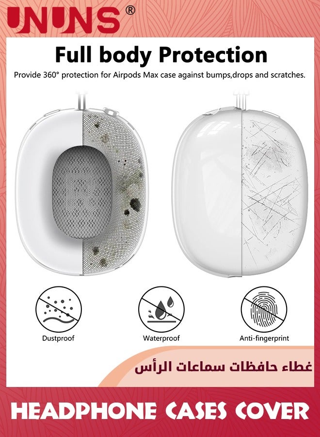UNUNS Case Cover For AirPods Max,Clear Soft TPU Case Anti-Scratch Protective Case,Transparent Accessories Protector Cover For Airpods Max Headphones,Clear  - Image 3